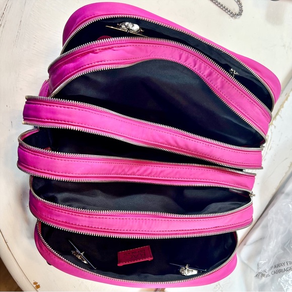 Dolce & Gabbana Large Fuchsia “Lily Glam” Canvas Shoulder Bag - Picture 10 of 11